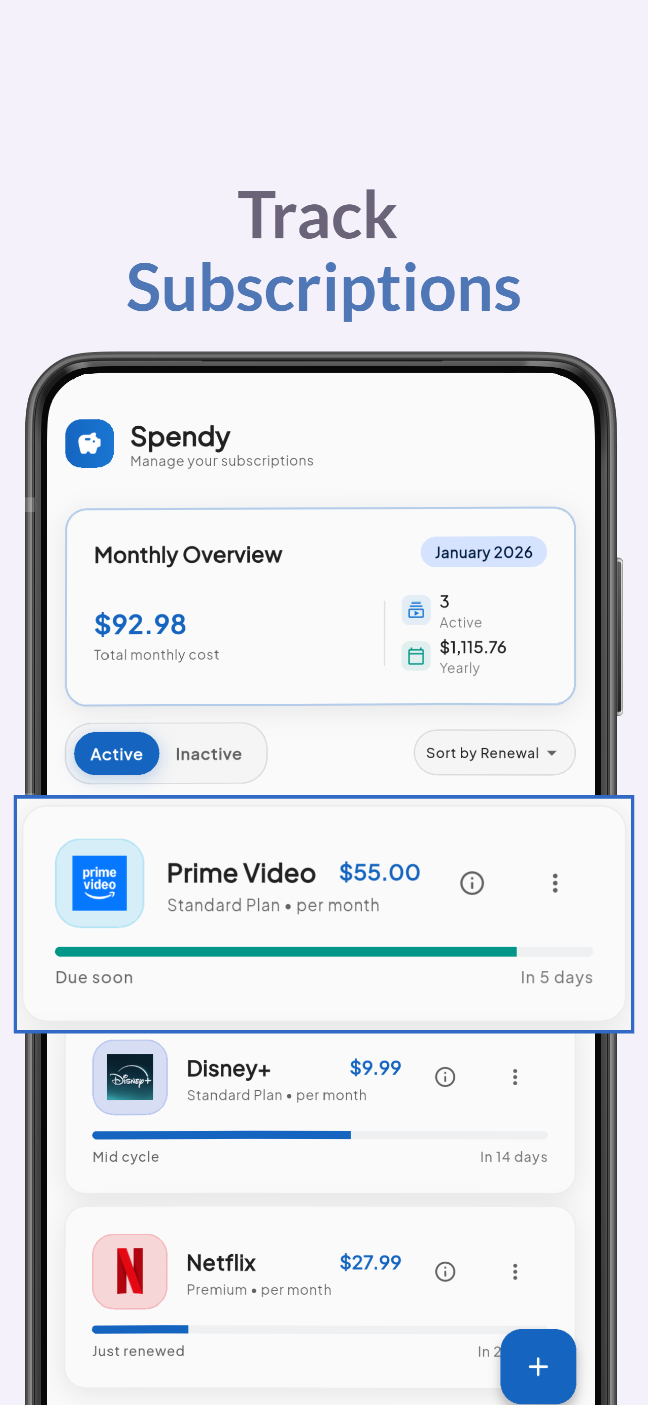 Spendy app screenshot 3